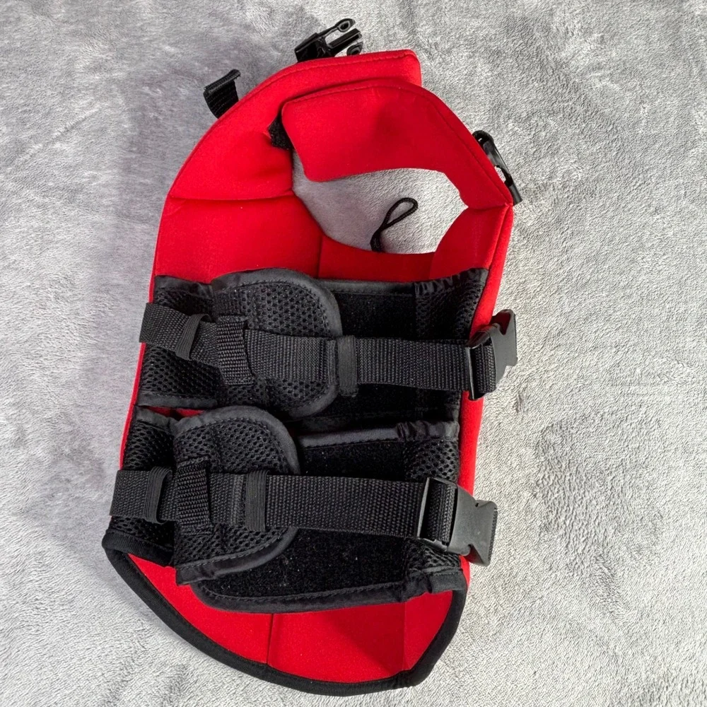 Paws Aboard Dog Life Jacket S Red‎ Lifeguard Pet Safety Vest Reflective Neoprene